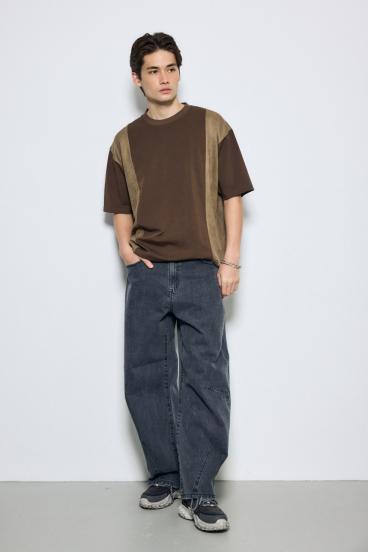 異素材フェイクスエードトップス｜MEN｜251JAB80-2281｜AZUL BY MOUSSY