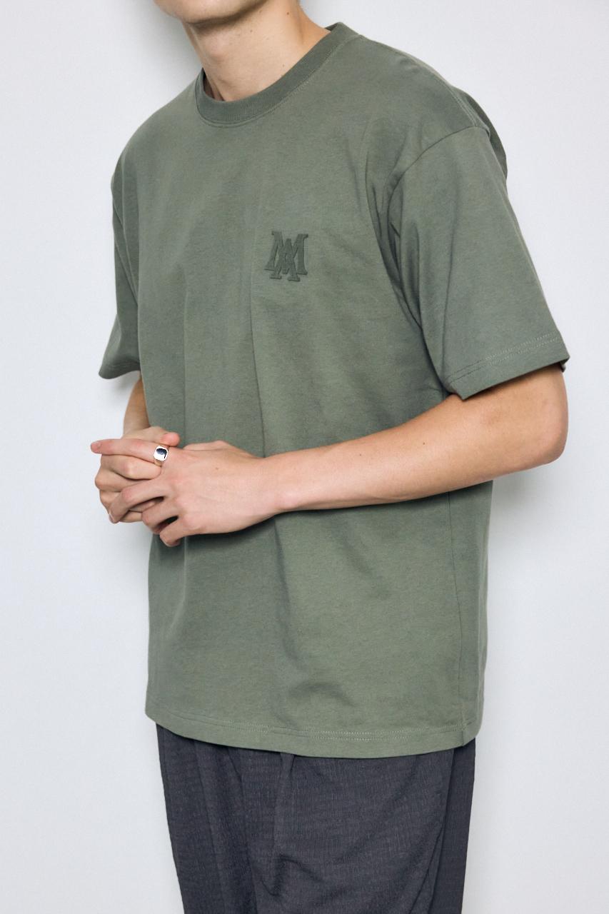 ブラシ刺繍半袖TEE｜MEN｜251JAB90-2121｜AZUL BY MOUSSY（アズール