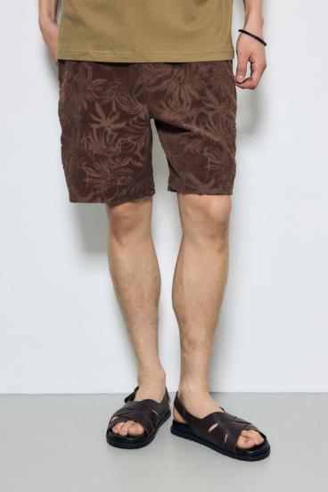 ボタニカルパイルショートパンツ