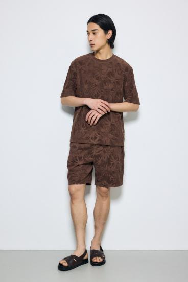 ボタニカルパイルショートパンツ 詳細画像
