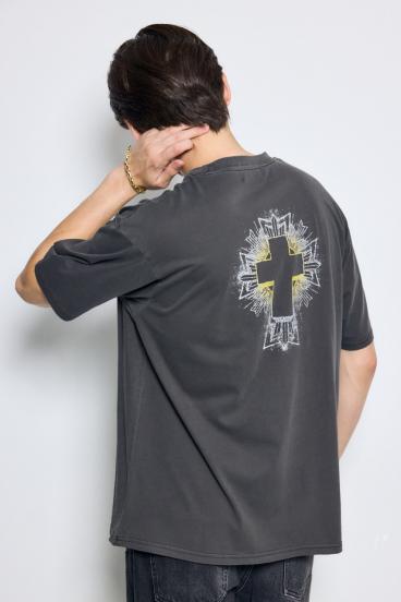 ピグメントグラフィック半袖TEE