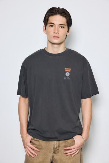 ピグメントグラフィック半袖TEE 詳細画像