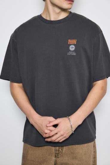 ピグメントグラフィック半袖TEE 詳細画像
