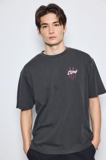 ピグメントグラフィック半袖TEE