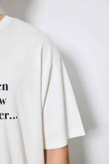 引き揃え天竺Didn't care Tシャツ 詳細画像