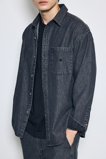 <先行予約>【POLO BCS&times;AZUL】デニム長袖シャツ 詳細画像