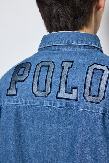 <先行予約>【POLO BCS&times;AZUL】デニム長袖シャツ 詳細画像