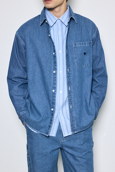 <先行予約>【POLO BCS&times;AZUL】デニム長袖シャツ 詳細画像