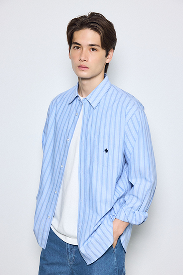 <先行予約>【POLO BCS×AZUL】ストライプシャツ