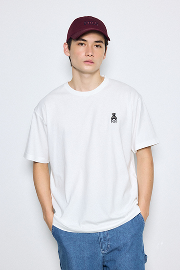 <先行予約>【POLO BCS×AZUL】ベア刺繍TEE