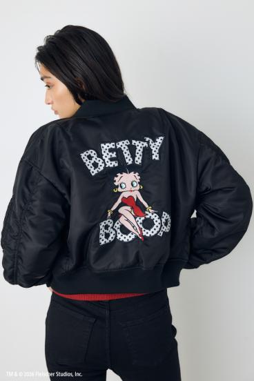 【Betty Boop&trade;&times;AZUL】MA-1 詳細画像