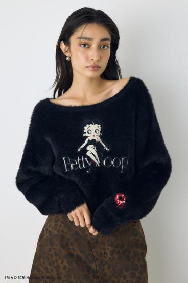 【Betty Boop&trade;×AZUL】シャギーニット