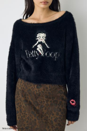 【Betty Boop&trade;&times;AZUL】シャギーニット 詳細画像