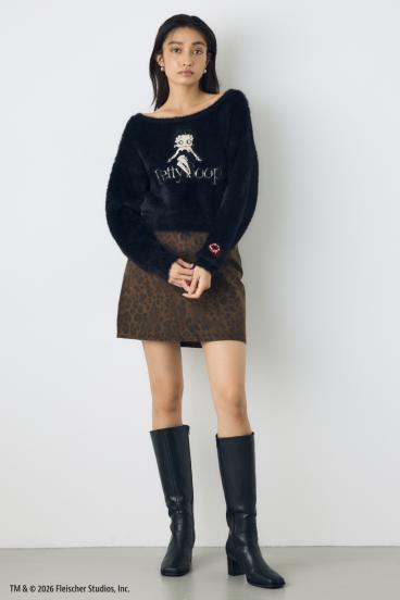 【Betty Boop&trade;&times;AZUL】シャギーニット 詳細画像
