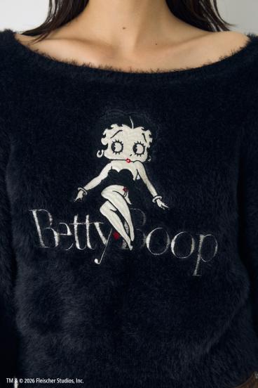 【Betty Boop&trade;&times;AZUL】シャギーニット 詳細画像