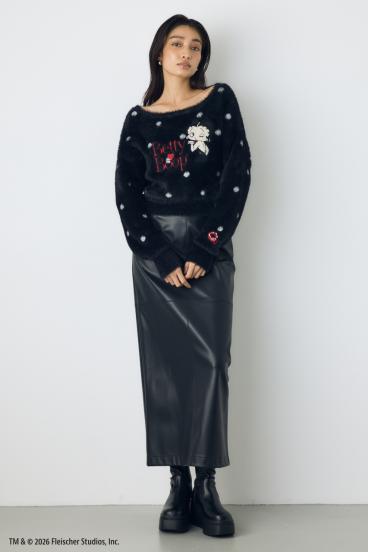 【Betty Boop&trade;&times;AZUL】シャギーニット 詳細画像