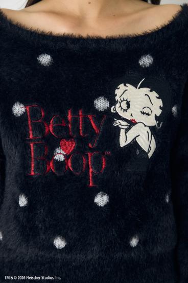 【Betty Boop&trade;&times;AZUL】シャギーニット 詳細画像