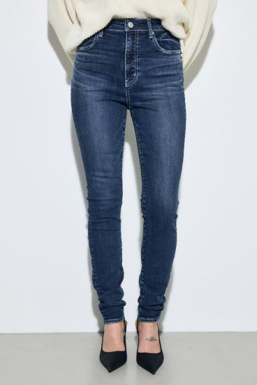 AZUL DENIM ジャストウエストスキニーデニム