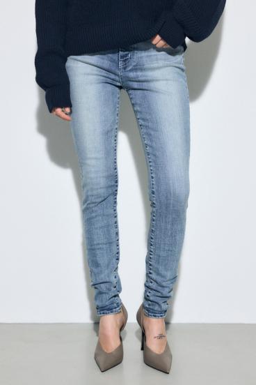 AZUL DENIM ジャストウエストスキニーデニム