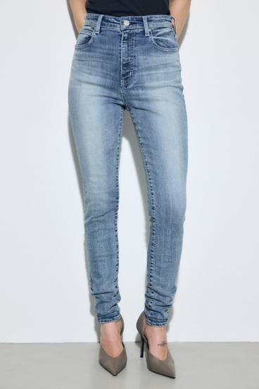 AZUL DENIM ジャストウエストスキニーデニム