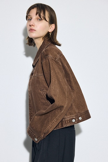 AZUL DENIM ダブルジップブルゾン 詳細画像