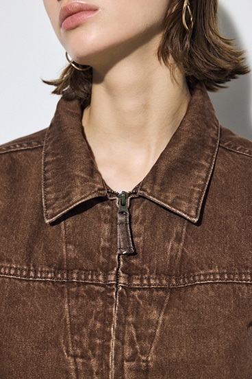 AZUL DENIM ダブルジップブルゾン 詳細画像