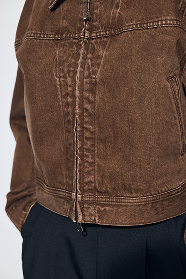 AZUL DENIM ダブルジップブルゾン 詳細画像