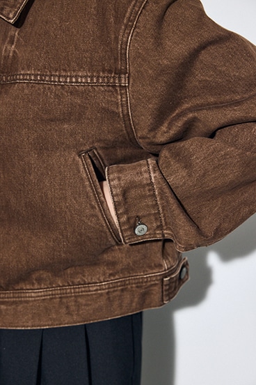 AZUL DENIM ダブルジップブルゾン 詳細画像