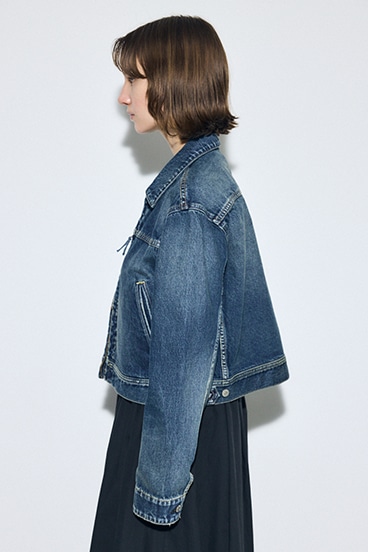 AZUL DENIM ダブルジップブルゾン 詳細画像