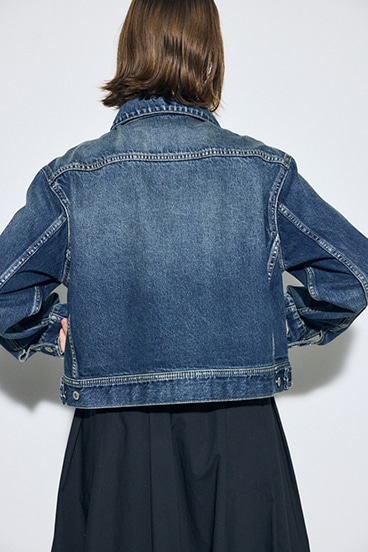 AZUL DENIM ダブルジップブルゾン 詳細画像