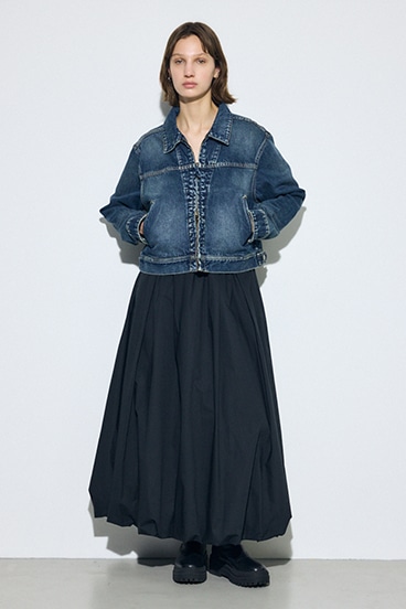 AZUL DENIM ダブルジップブルゾン 詳細画像