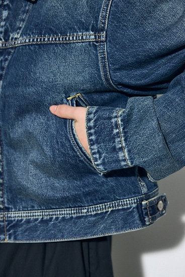 AZUL DENIM ダブルジップブルゾン 詳細画像