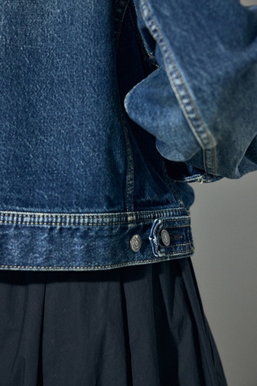 AZUL DENIM ダブルジップブルゾン 詳細画像