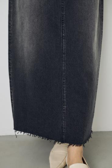 デニムロングスカート 詳細画像