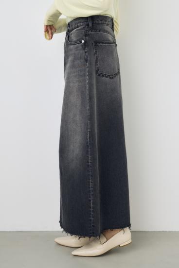 デニムロングスカート 詳細画像