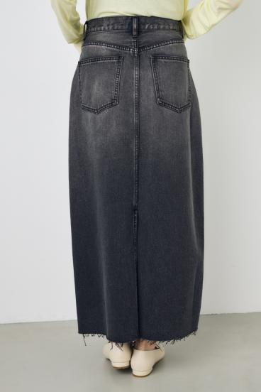 デニムロングスカート 詳細画像