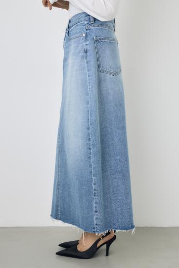 デニムロングスカート 詳細画像