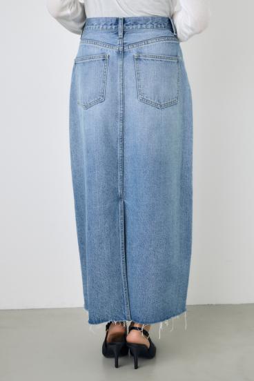 デニムロングスカート 詳細画像