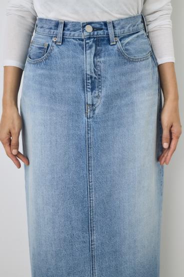 デニムロングスカート 詳細画像
