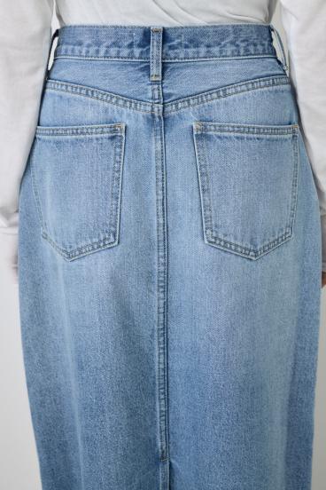 デニムロングスカート 詳細画像