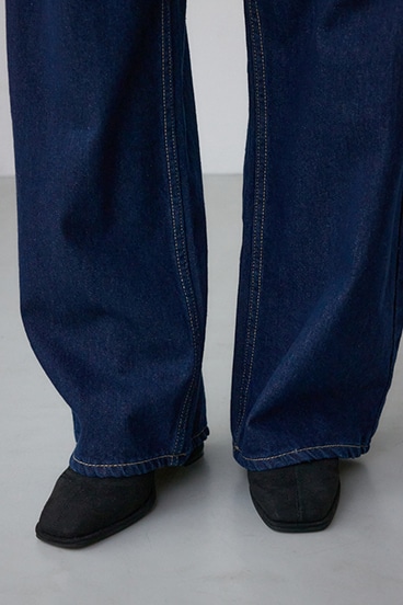 O/W ライトオンスカーブデニム ショート丈 詳細画像