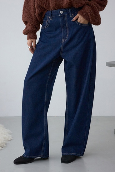 O/W ライトオンスカーブデニム ショート丈