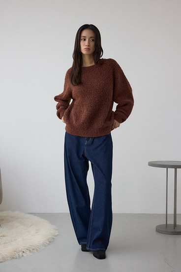 O/W ライトオンスカーブデニム ショート丈 詳細画像