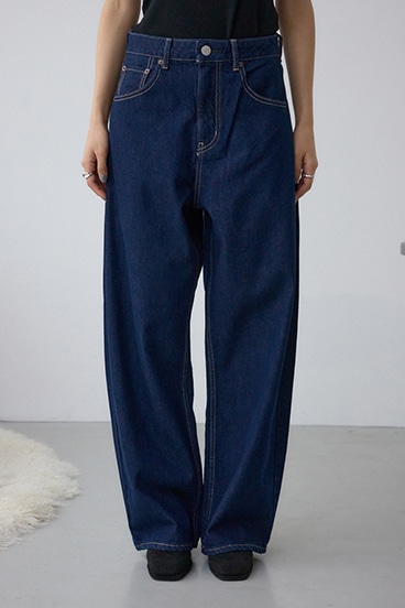 O/W ライトオンスカーブデニム ショート丈 詳細画像