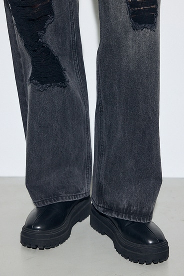 AZUL DENIM レースワイドデニム 詳細画像