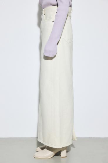 AZUL DENIM カラーストレートデニムスカート 詳細画像