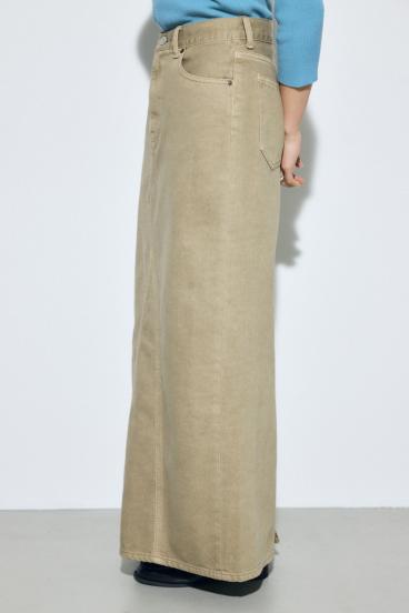 AZUL DENIM カラーストレートデニムスカート