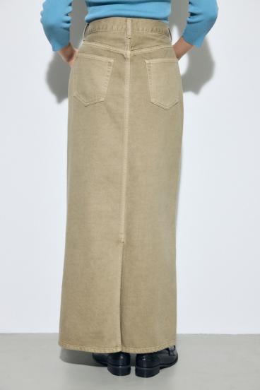 AZUL DENIM カラーストレートデニムスカート 詳細画像