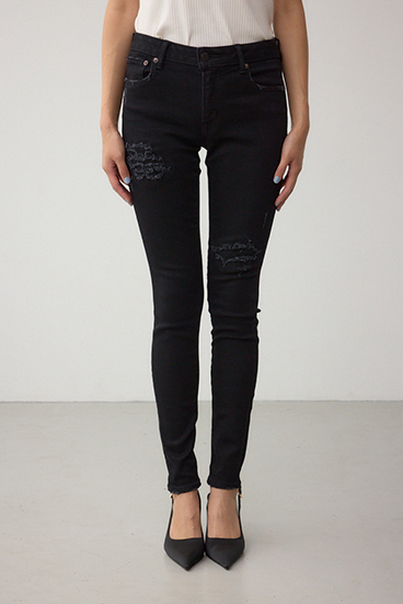 AZUL DENIM リペアスキニーデニム 詳細画像