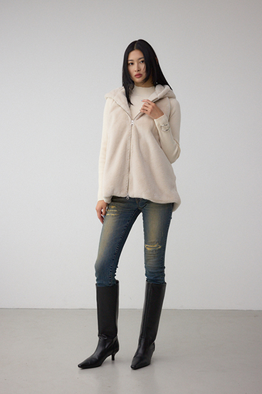 AZUL DENIM リペアスキニーデニム 詳細画像